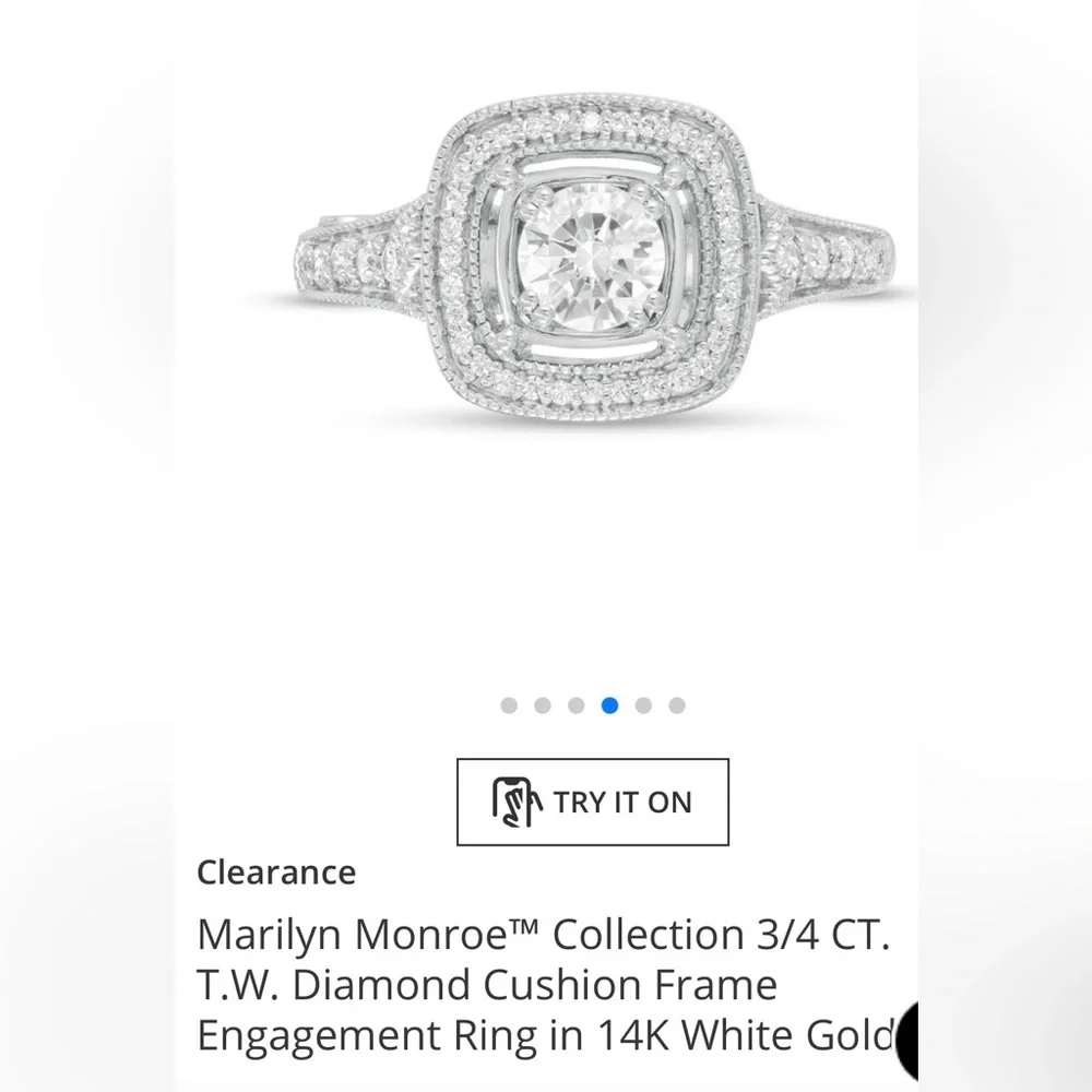 Marilyn Monroe Zales Collection 3/4 CT ring. - Picture 4 of 9